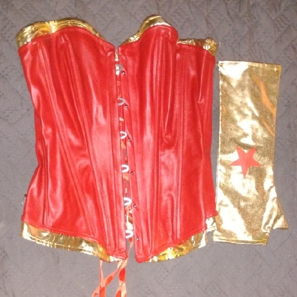 Red and Gold Superhero Costume